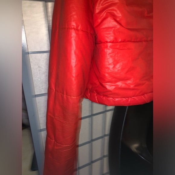 Orange Puffer Jacket - Picture 7 of 9